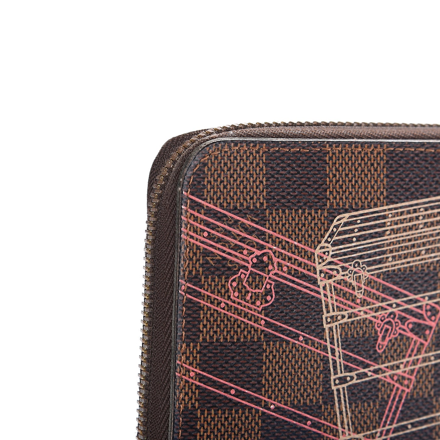 Damier Ebene 2014 Christmas Animation Zippy Wallet