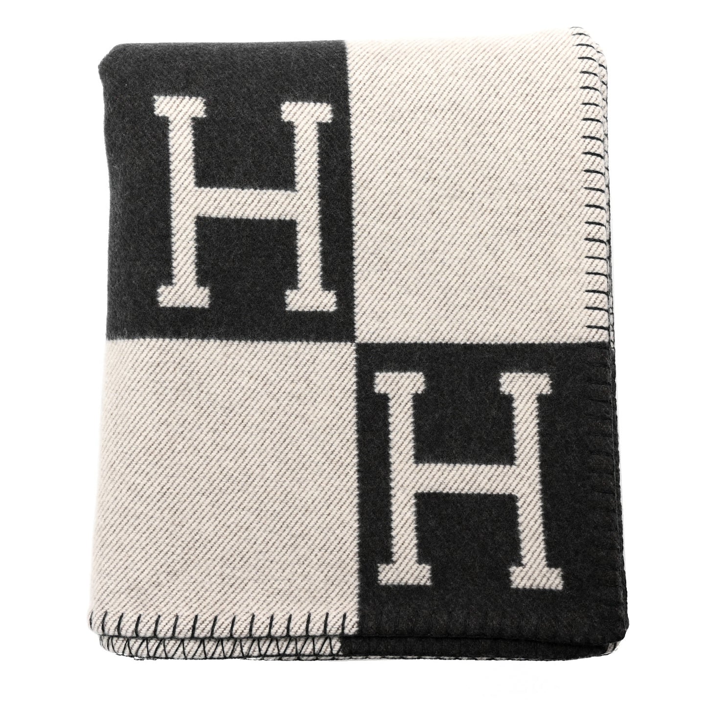 Wool Cashmere Signature Avalon Blanket Black