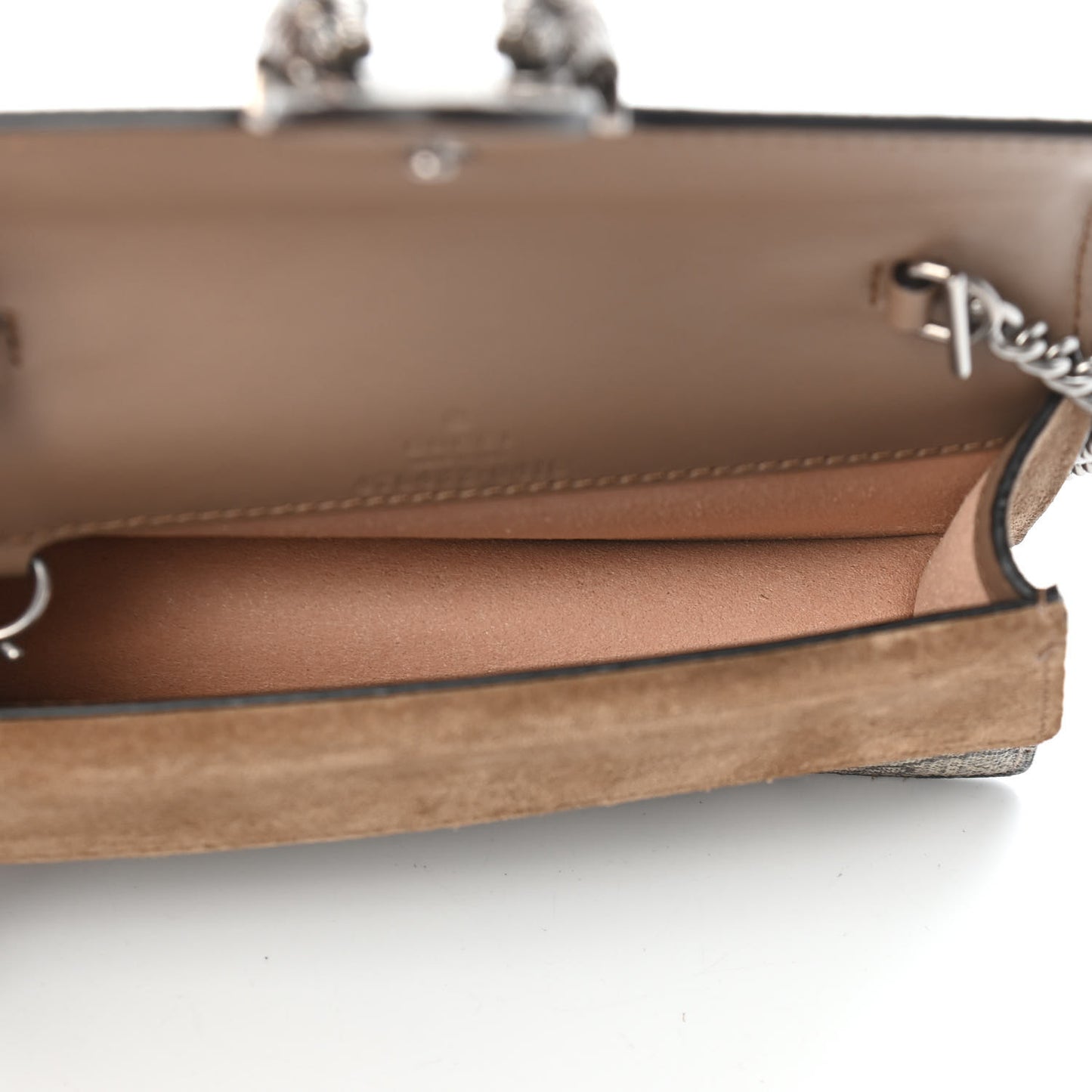 GG Supreme Monogram Super Mini Dionysus Shoulder Bag Taupe