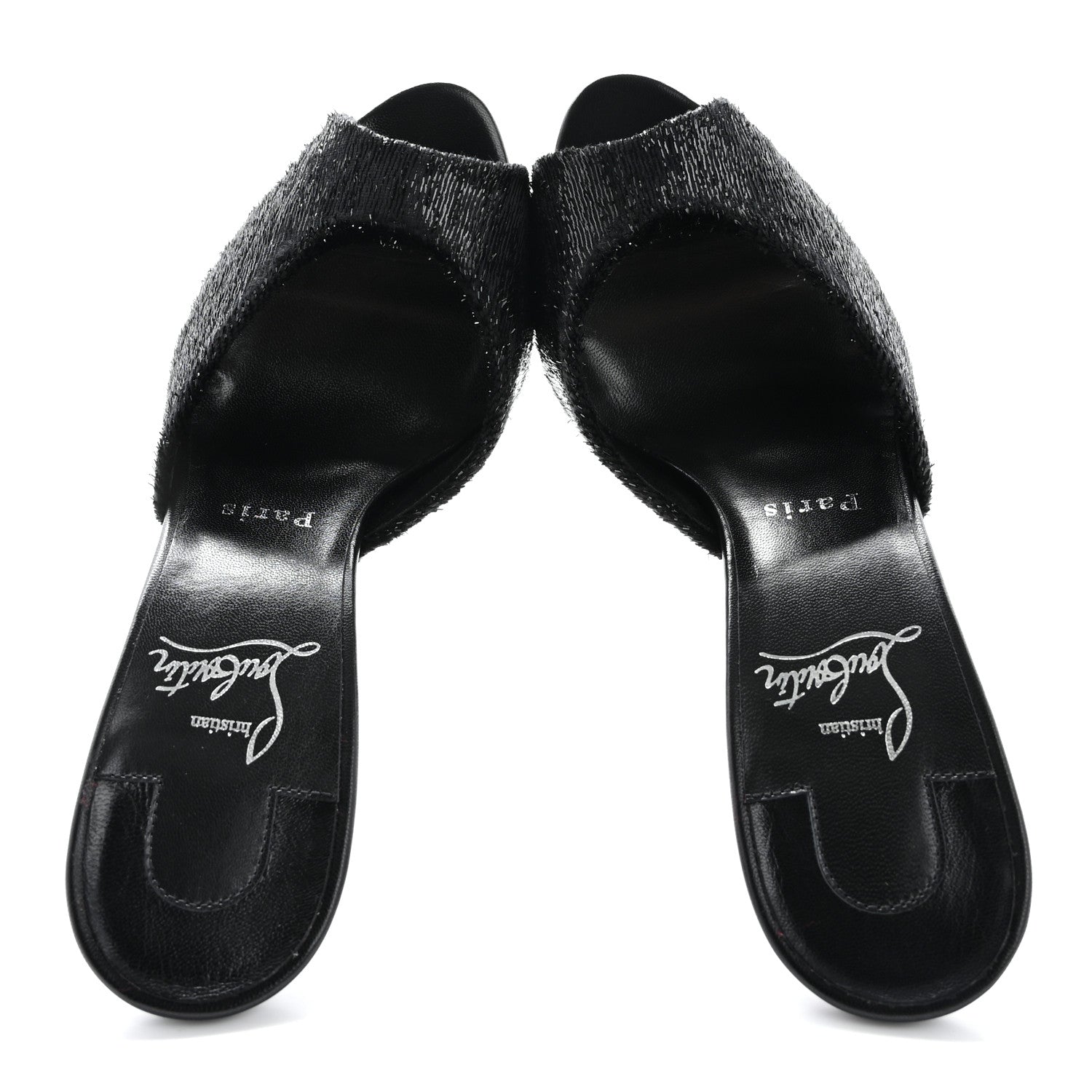 Christian Louboutin Velvet Me Dolly 100 Sandals 36 Black 2 of 8