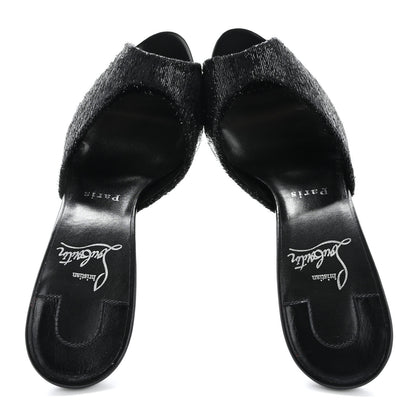 Christian Louboutin Velvet Me Dolly 100 Sandals 36 Black 2 of 8