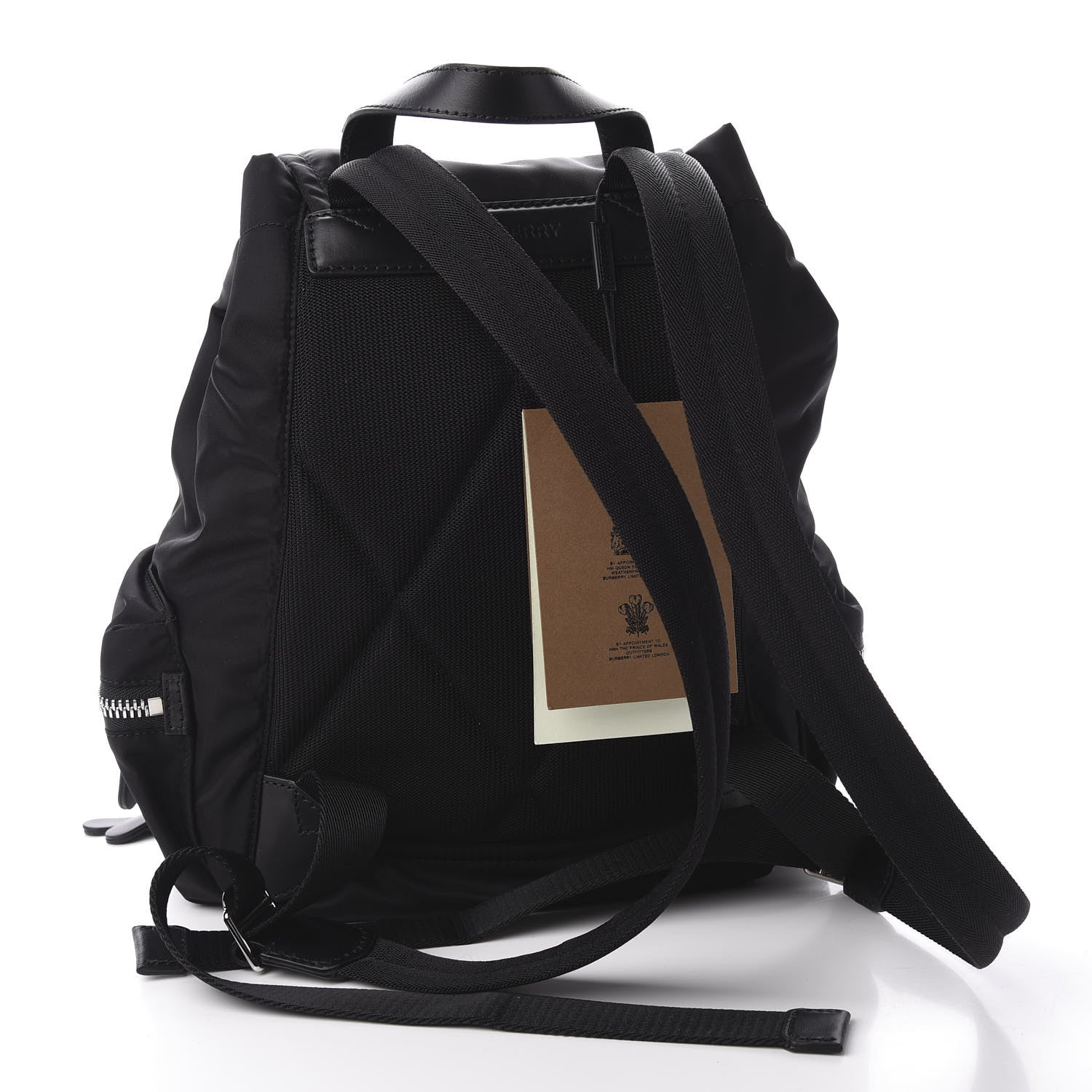 Burberry Nylon Logo Print Medium Rucksack Backpack Black 2 of 10