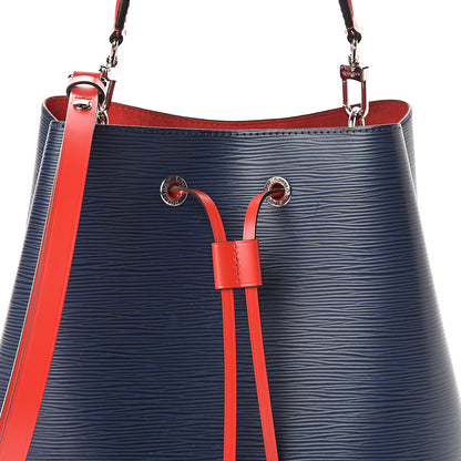 Louis Vuitton Epi Neonoe Indigo Coquelicot 7 of 9