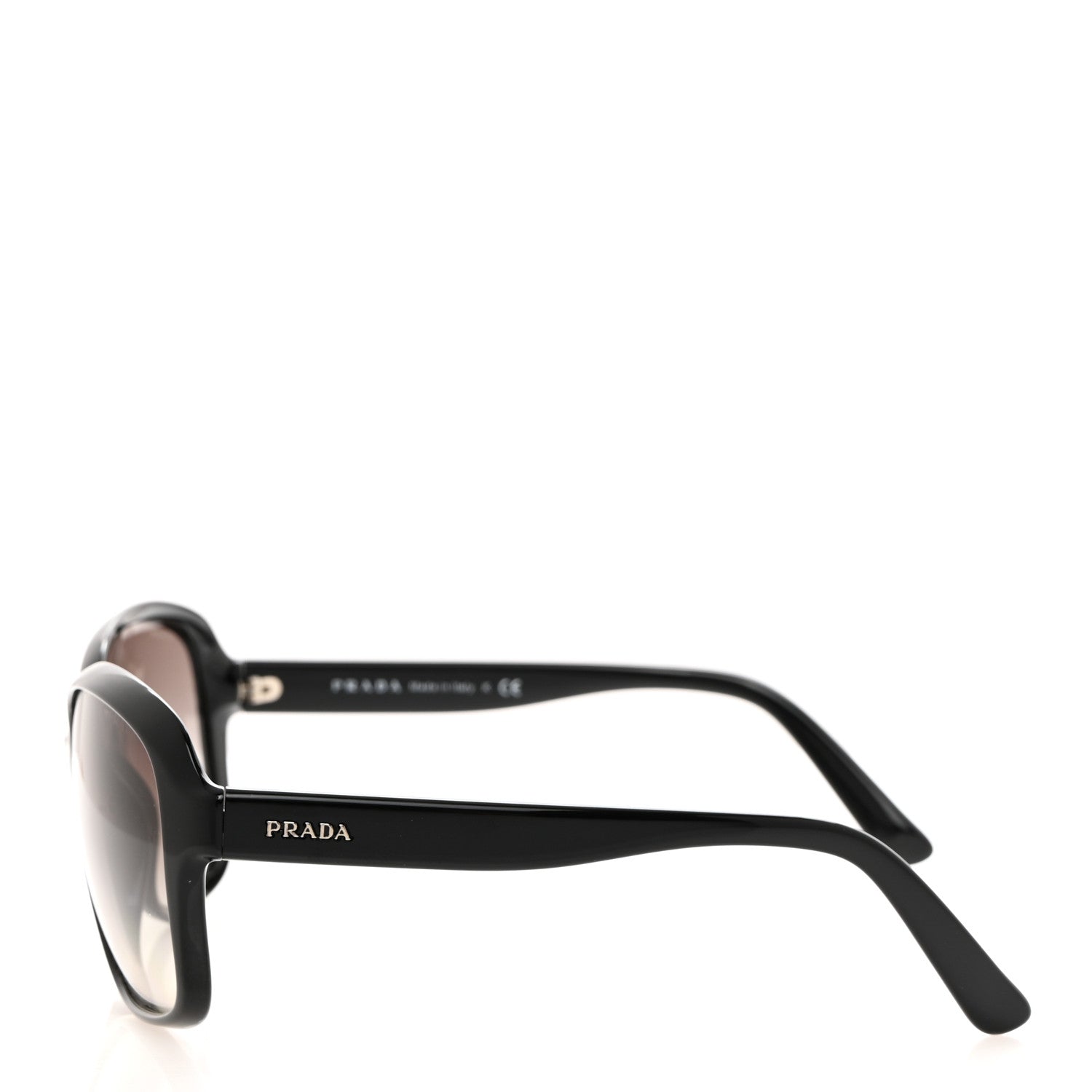 Prada Square Sunglasses SPR 18Q Black 3 of 8