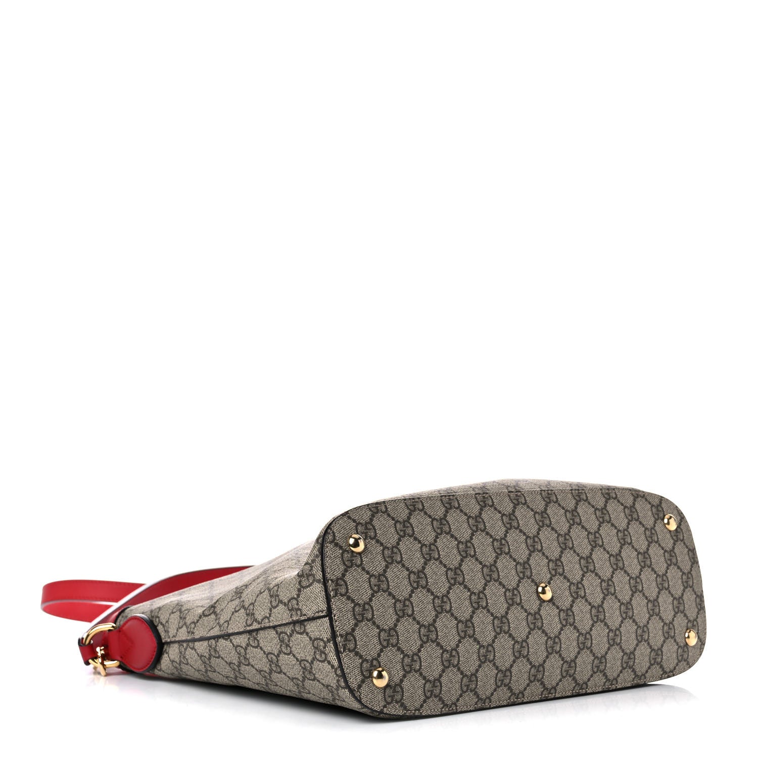 Gucci GG Supreme Monogram Linea A Hobo Red 5 of 12