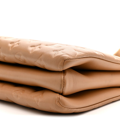 Louis Vuitton Lambskin Embossed Monogram Coussin PM Camel 11 of 12