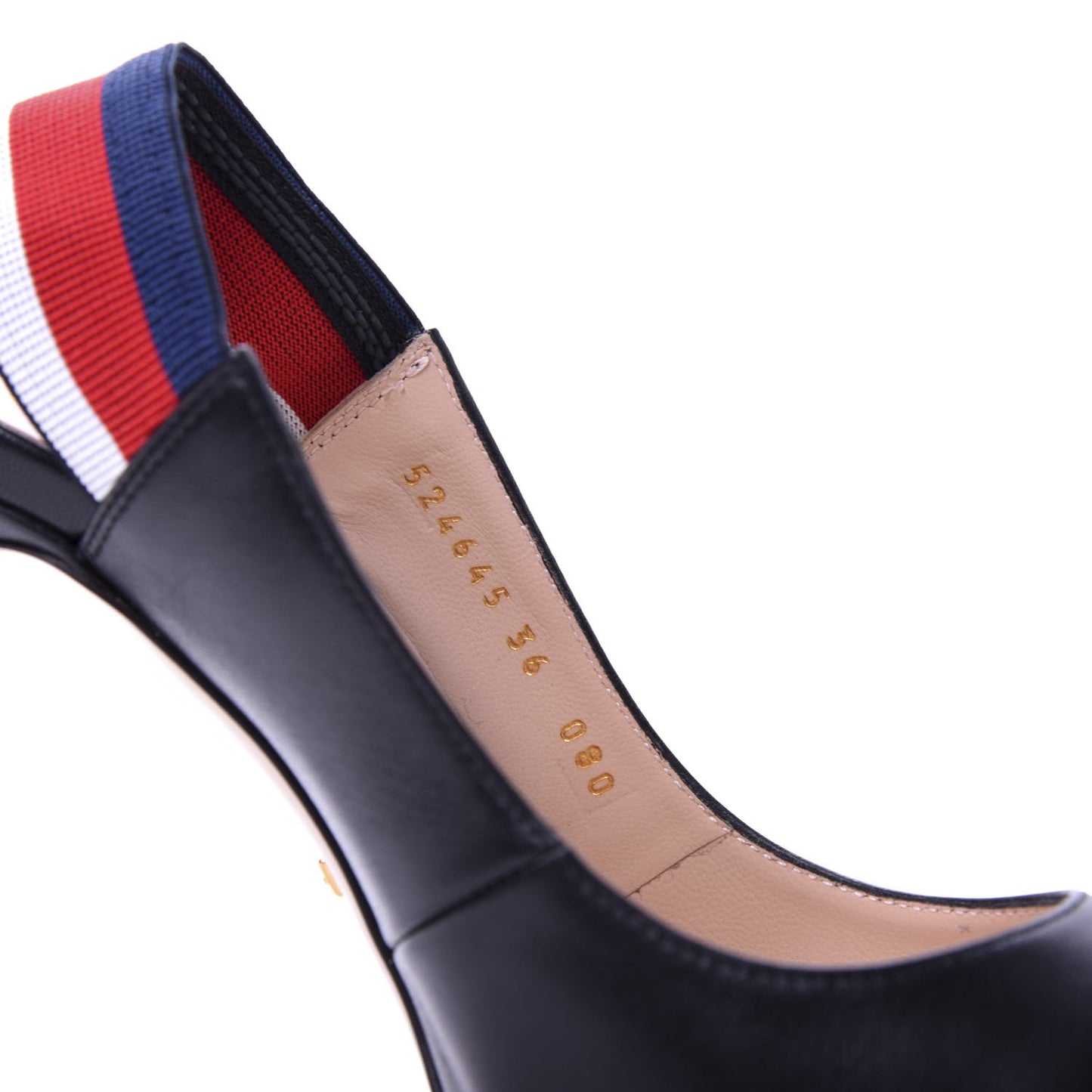 Malaga Kid Web Sylvie High Heel Slingback Pumps 36 Black