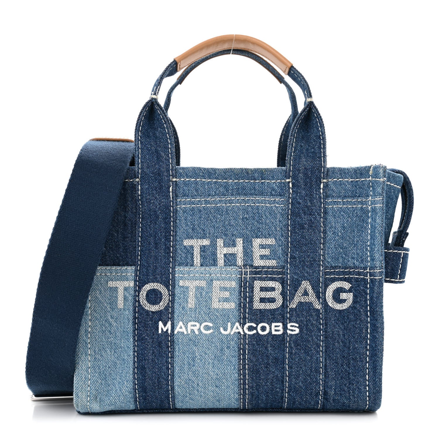 Marc Jacobs Denim Canvas Small Tote Bag Blue 1 of 13