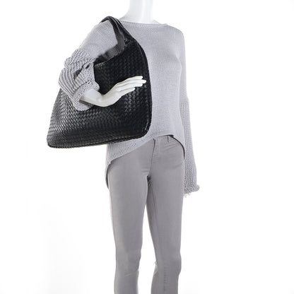 Bottega Veneta Nappa Intrecciato Maxi Veneta Hobo Nero Black 2 of 9