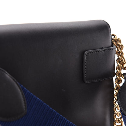 Gucci Nappa Sylvie Web Tiger Broadway Shoulder Bag Black 14 of 15