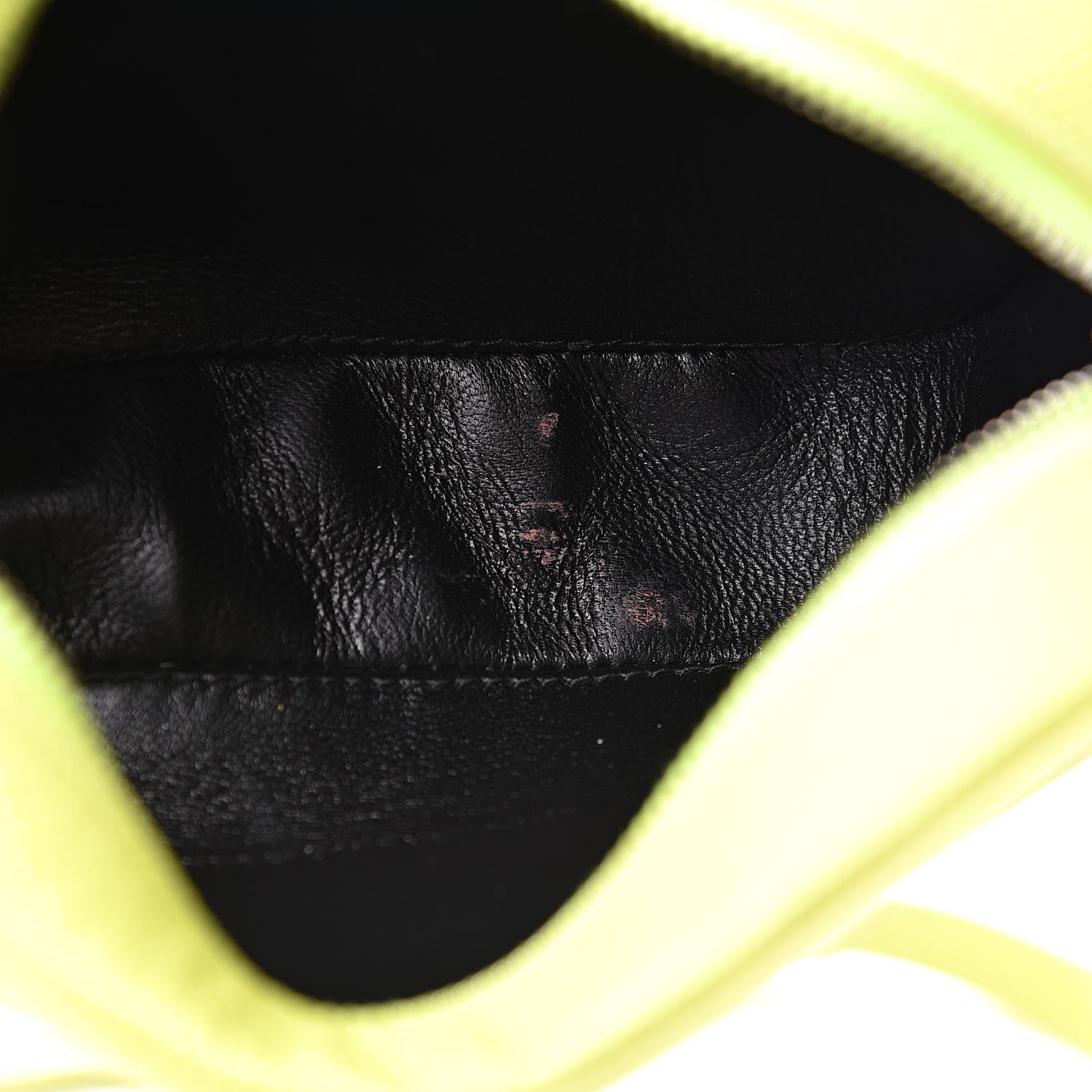 Balenciaga Signature Grained Calfskin Logo XS Ville Camera Bag Acid Green Black 9 of 9