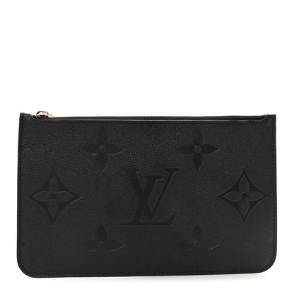 Louis Vuitton Empreinte Monogram Giant Neverfull MM Pochette Black 1 of 7