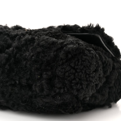 Chanel Shearling Sheepskin Large Chanel 19 Flap Black 10 of 10
