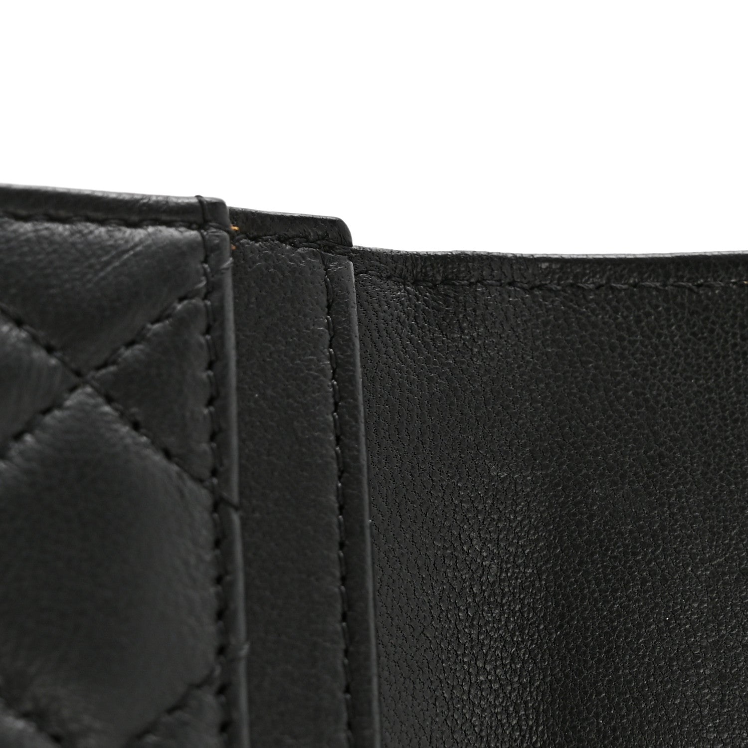 Chanel Lambskin Quilted Flap Card Holder Black 8 of 10