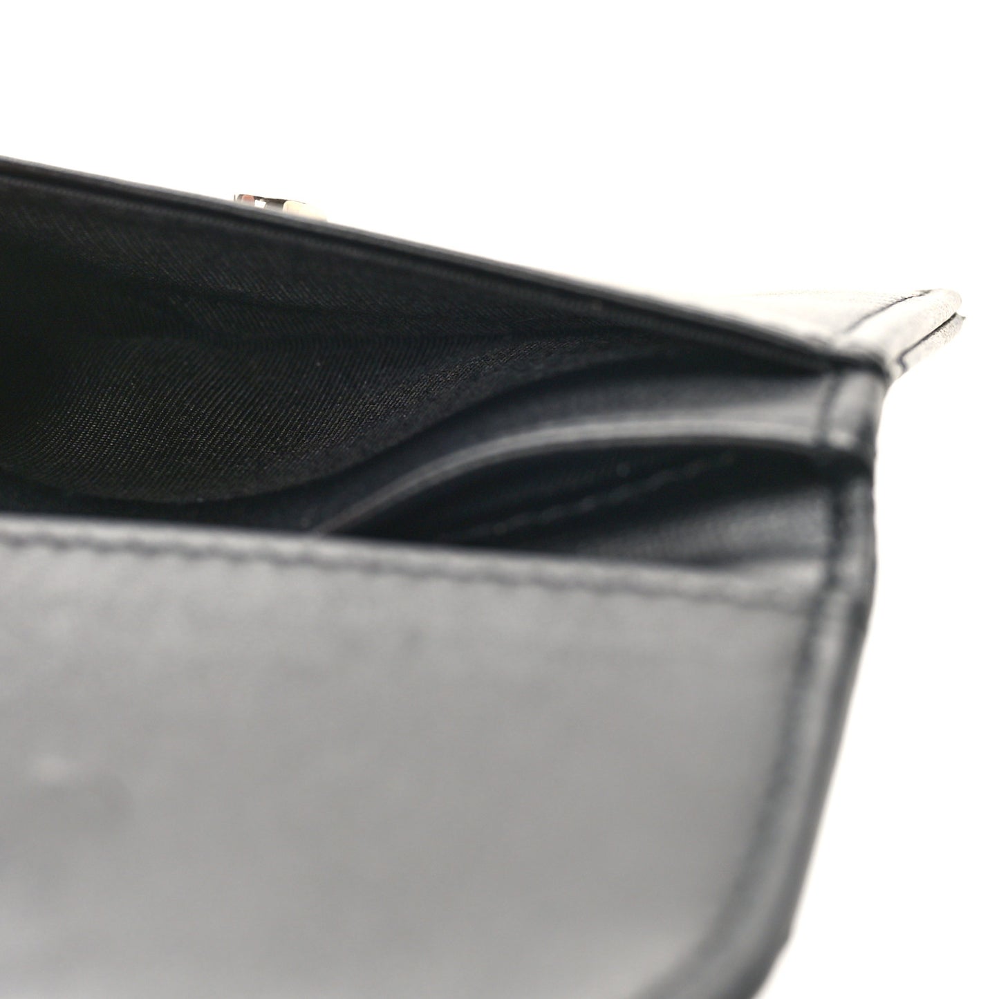Lambskin Quilted Flap Waist Bag Insert Black