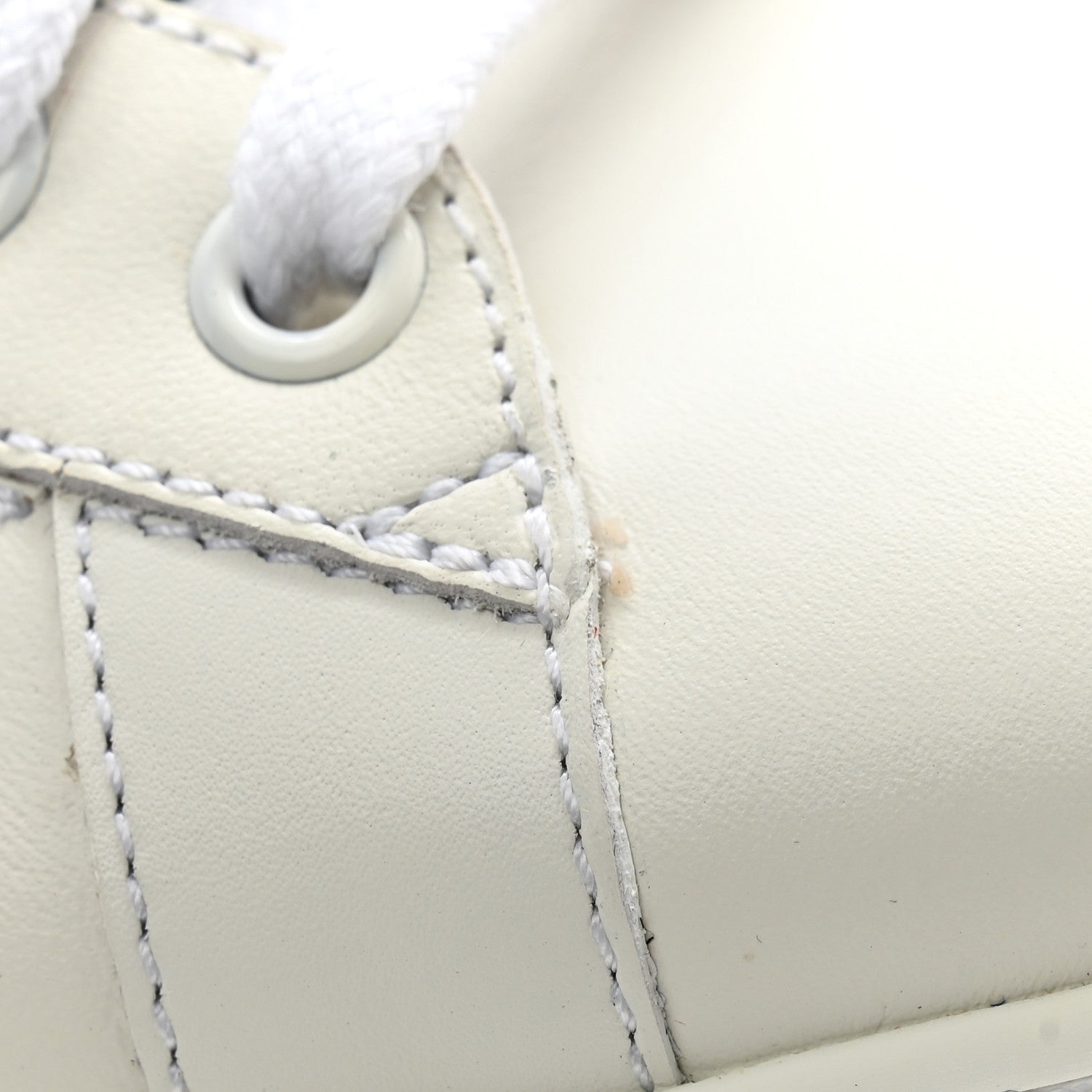 Gucci Calfskin Mens Ace Sneakers 8 White Green 10 of 12