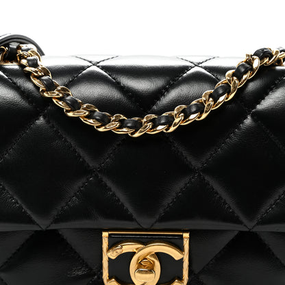 Chanel Lambskin Quilted Mini Flap Black 8 of 10