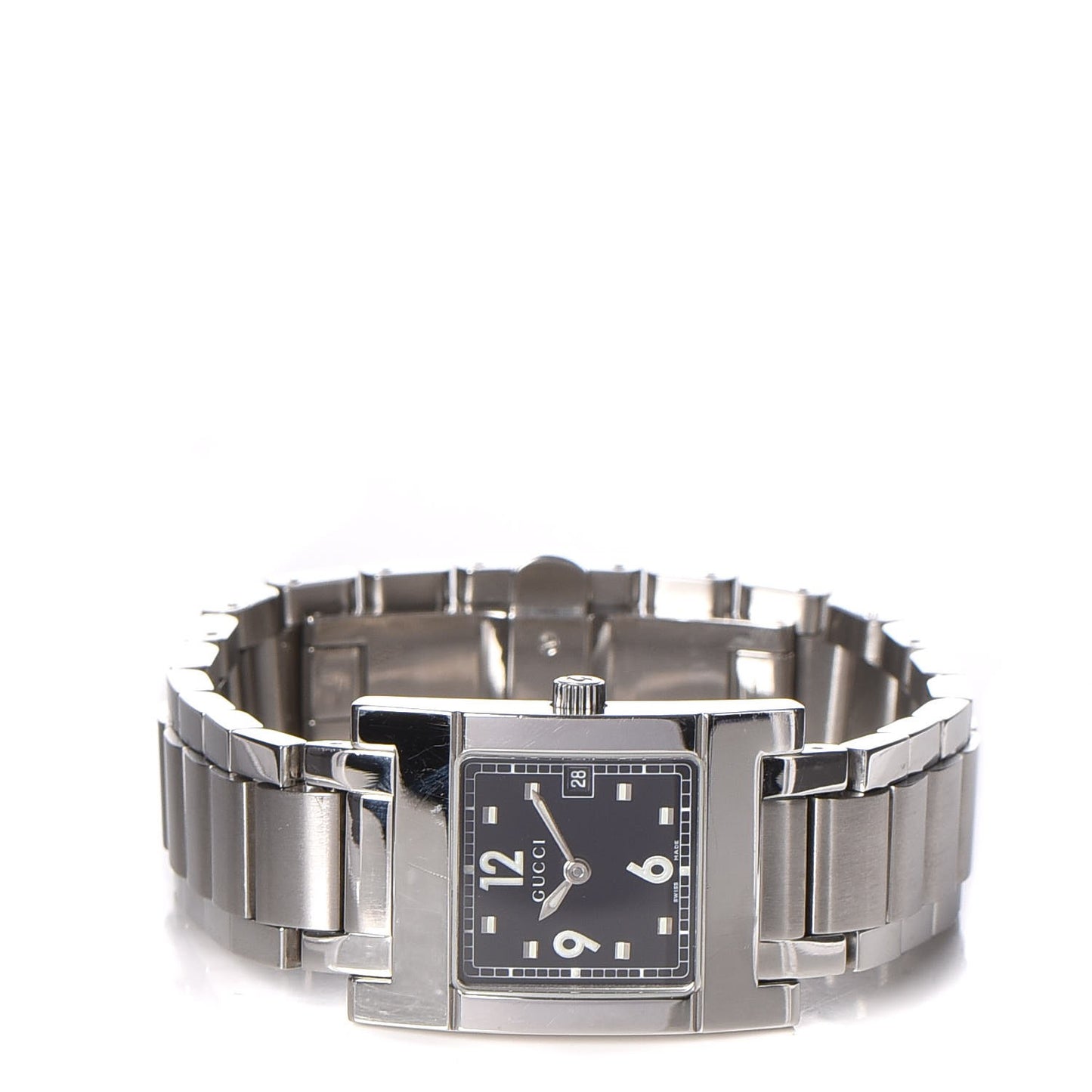Stainless Steel 24mm 7700L Quartz Watch Black