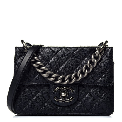 Chanel Caviar Quilted Small Retro Class Flap Dark Black 1 of 10