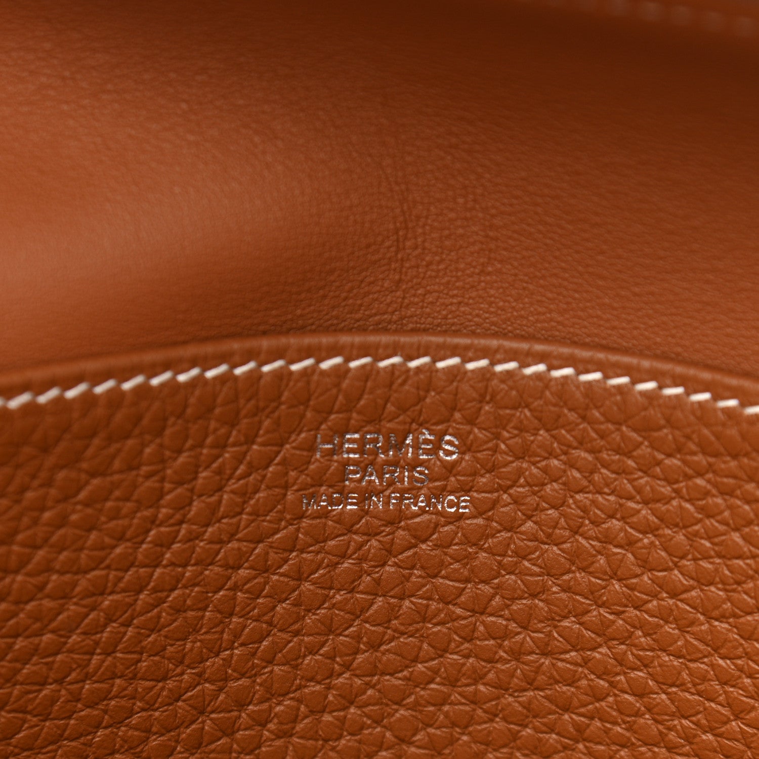 Hermes Taurillon Clemence Halzan 25 Gold 6 of 10