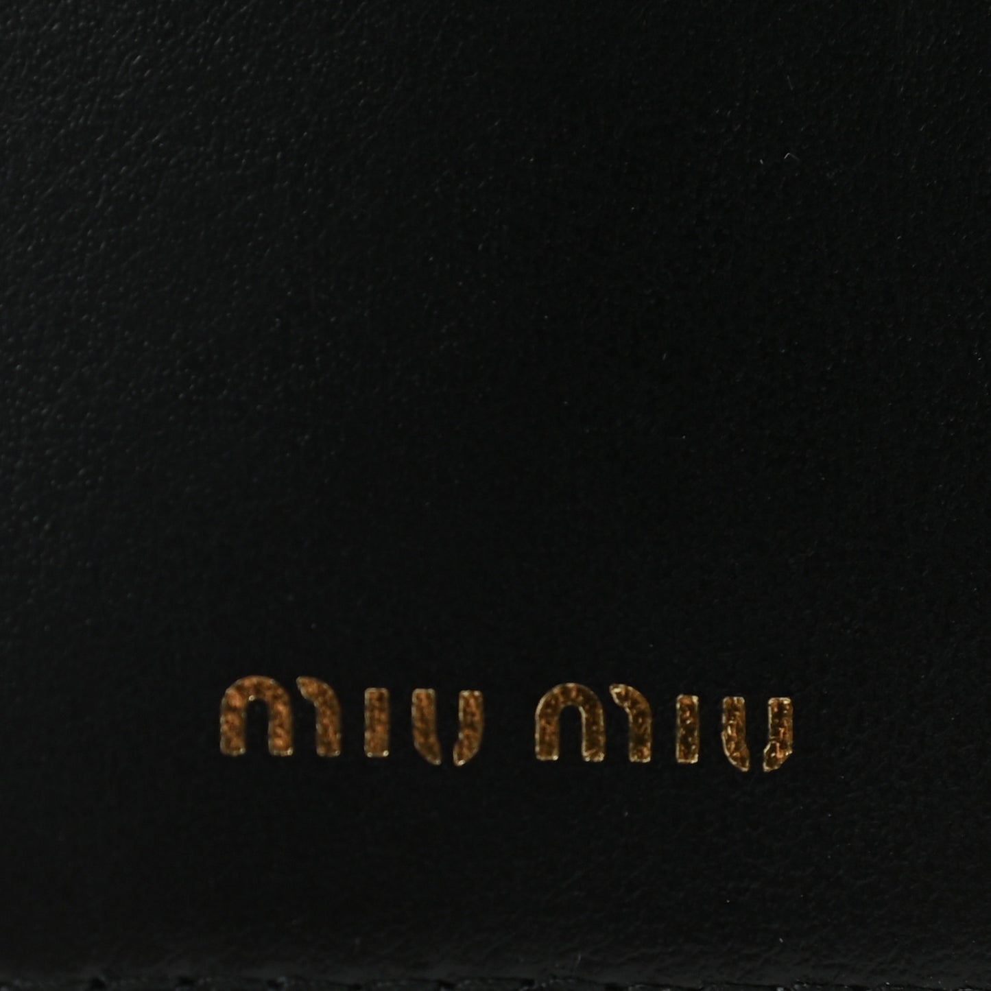 Goatskin Madras Cat Compact Wallet Black