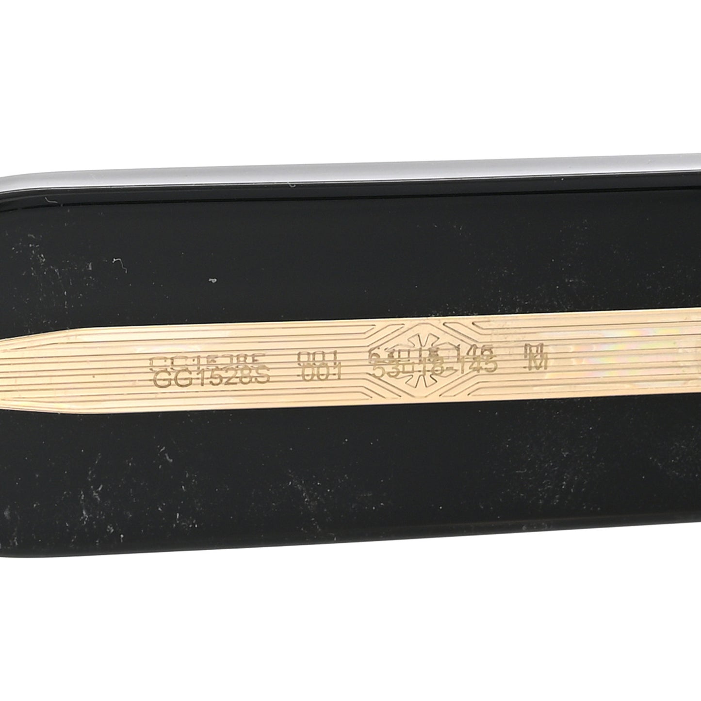 Acetate Rectangle Frame Sunglasses GG1528S Black