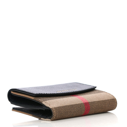 Burberry House Check Luna French Wallet Black 4 of 12