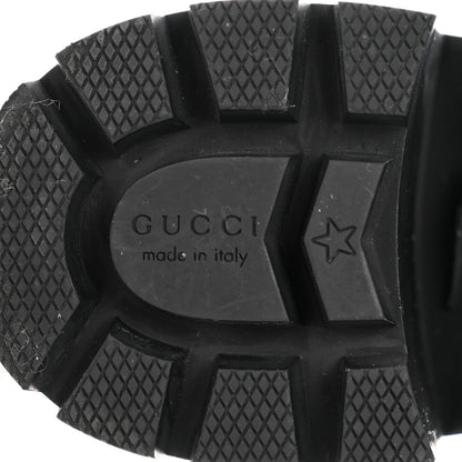 Gucci Covered Wool GG Monogram Womens Lace Up Combat Ankle Boots 36 Beige Ebony Black 8 of 8
