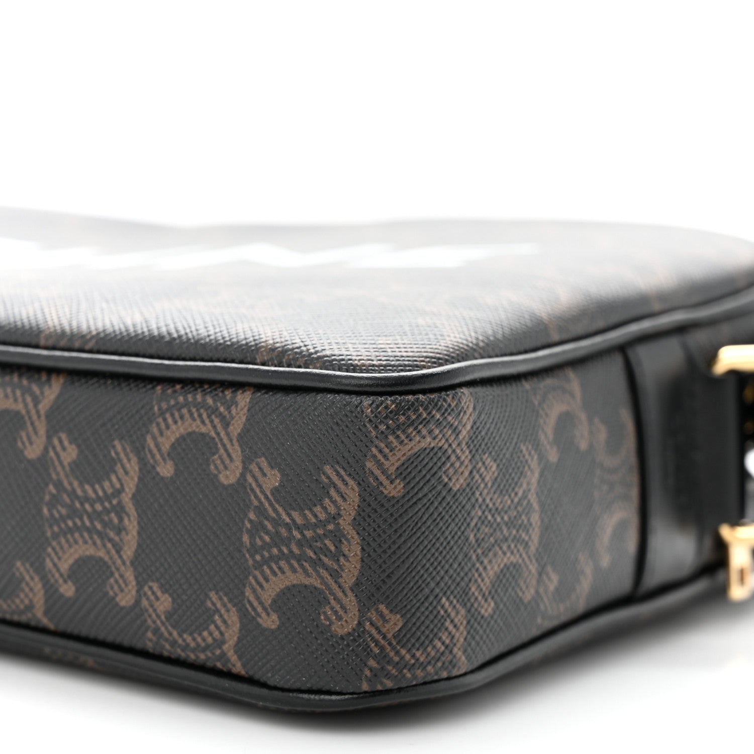 Celine Triomphe Canvas Medium Messenger Bag Black 10 of 10