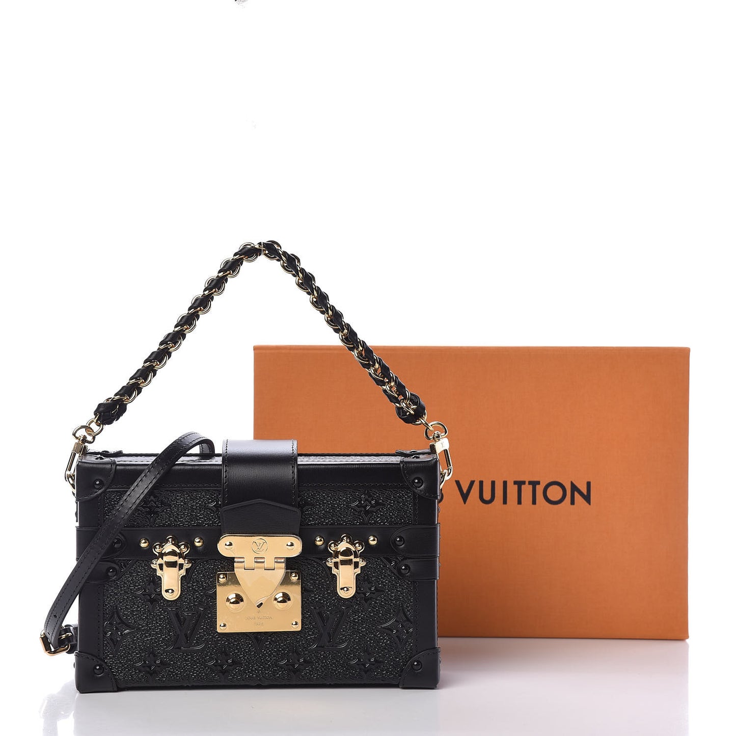 Midnight Canvas Petite Malle Black