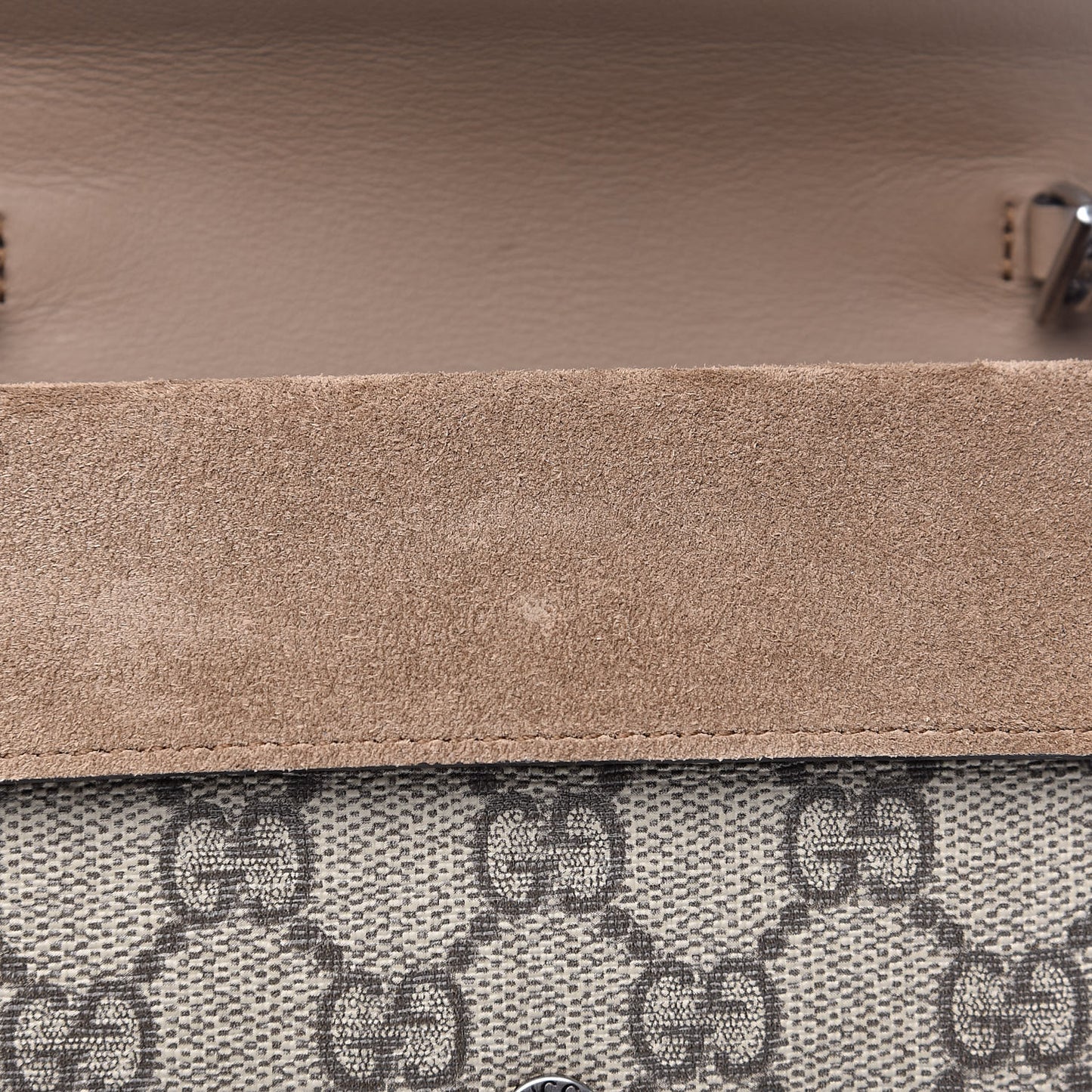 GG Supreme Monogram Super Mini Dionysus Shoulder Bag Taupe