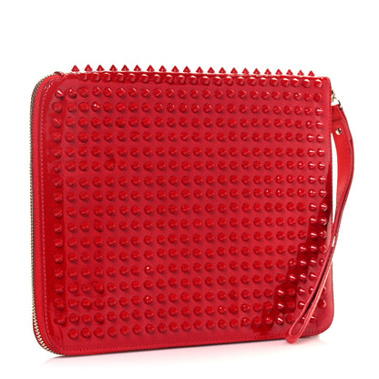 Christian Louboutin Patent Calf Spiked Cris iPad Case Red 3 of 17