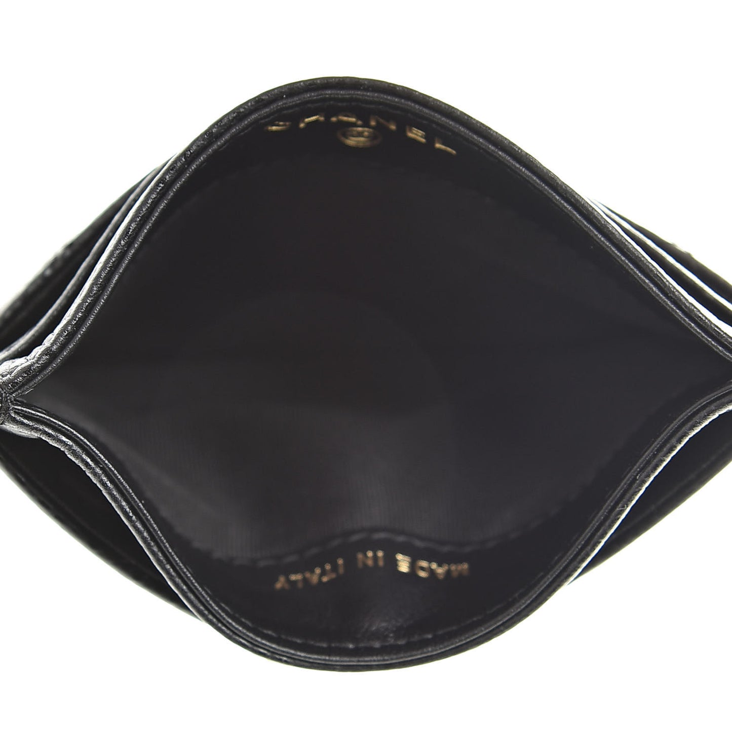 Caviar Quilted Boy Card Holder Black