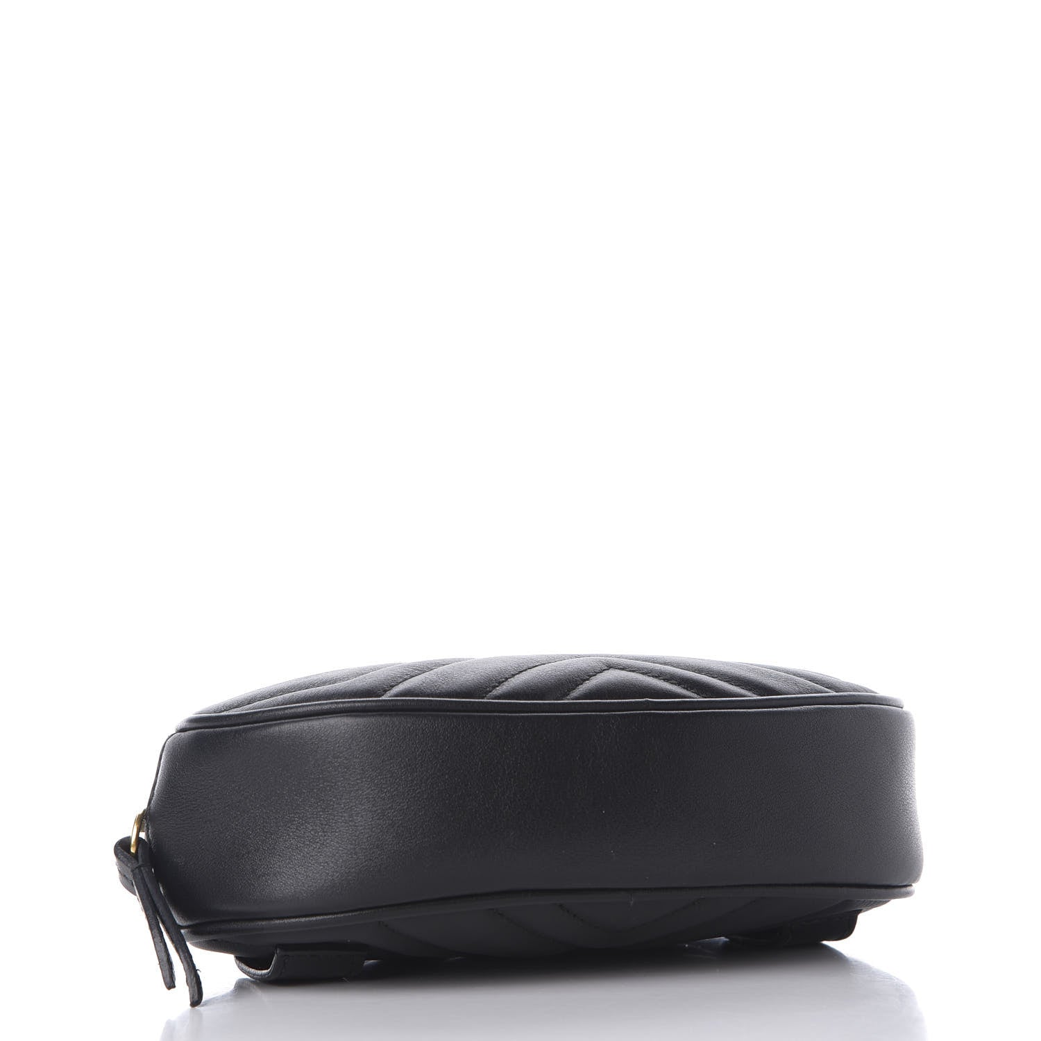 Gucci Calfskin Matelasse GG Marmont Belt Bag 75 30 Black 3 of 10