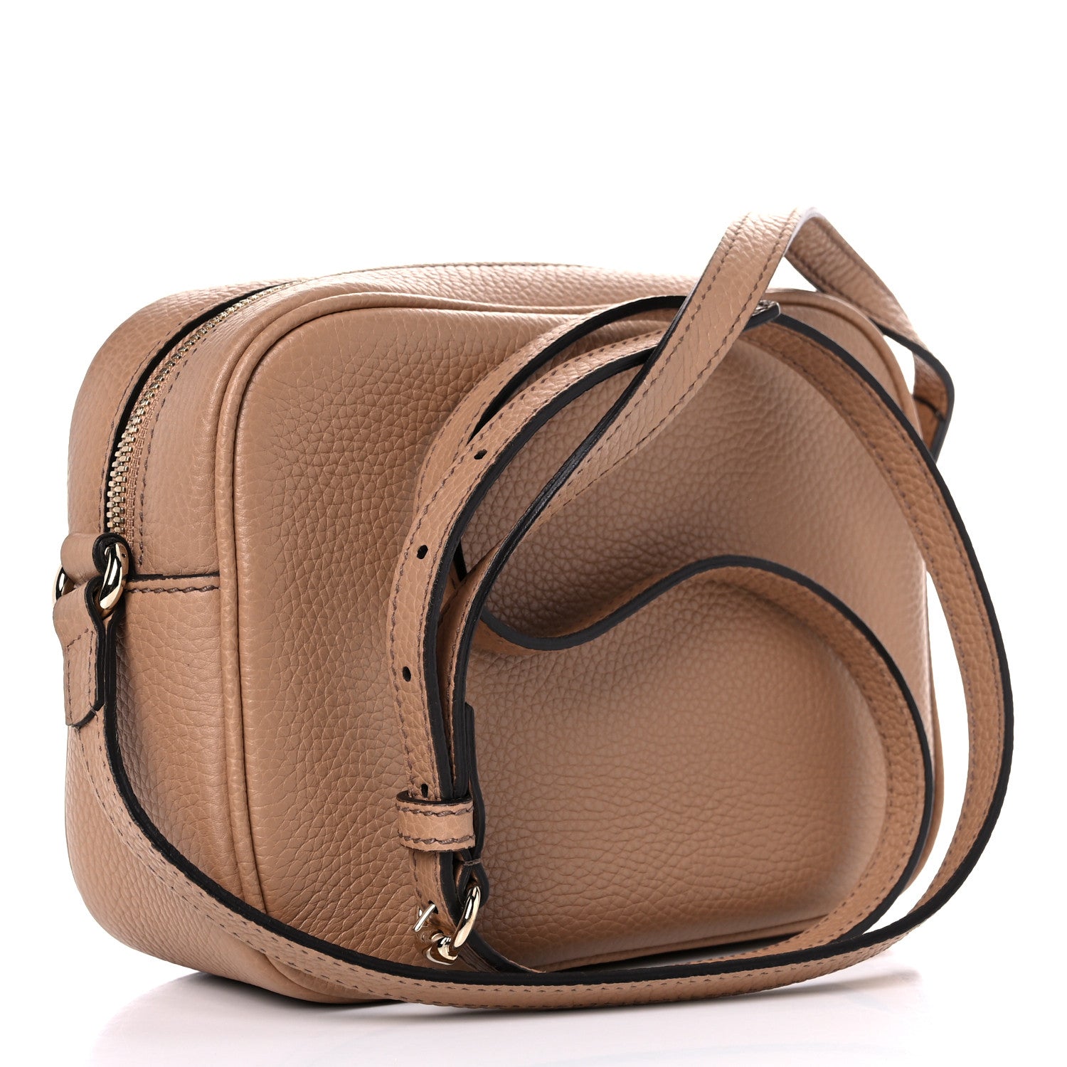 Gucci Pebbled Calfskin Small Soho Disco Bag Camelia 2 of 14