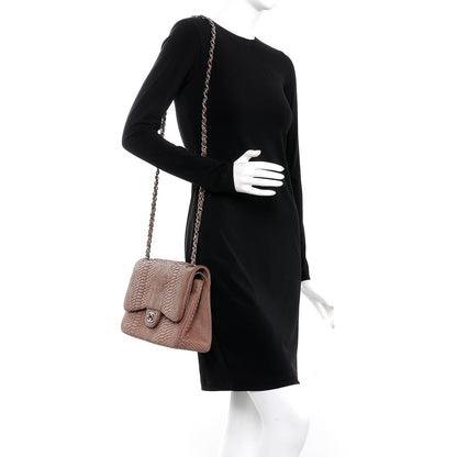 Chanel Python Jumbo Double Flap Tawny 2 of 16