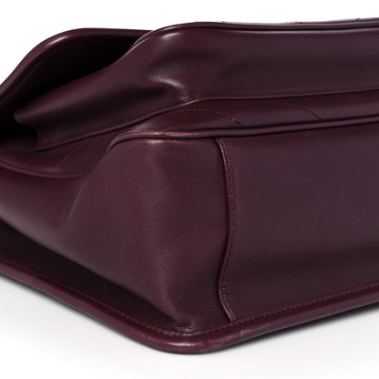 Saint Laurent Lambskin Matelasse Monogram Medium Niki Chain Satchel Burgundy 7 of 10