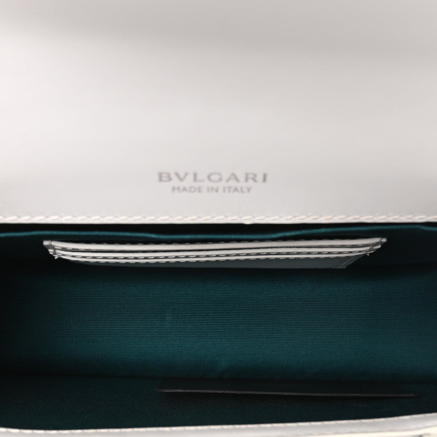 Bulgari Calfskin Serpenti Forever East West Shoulder Bag White 5 of 9