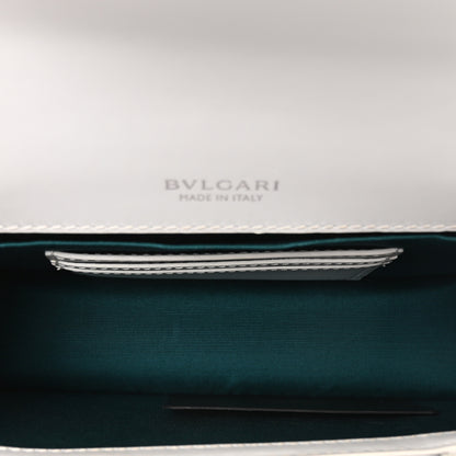 Bulgari Calfskin Serpenti Forever East West Shoulder Bag White 5 of 9