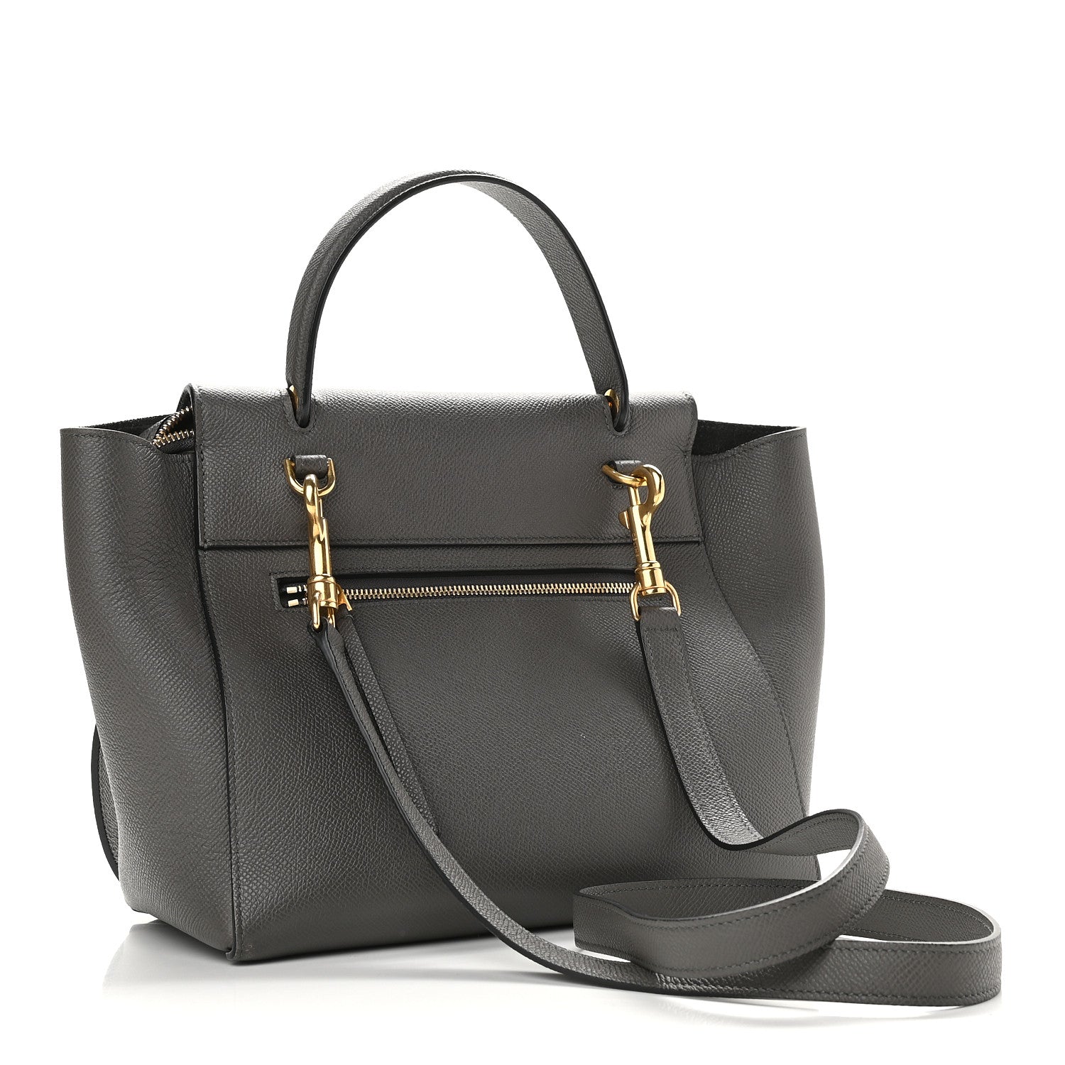 Celine Grained Calfskin Nano Belt Bag Grey 3 of 11