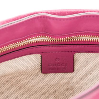 Gucci Patent Medium Soho Flap Crossbody Bright Bougainvillea 6 of 7