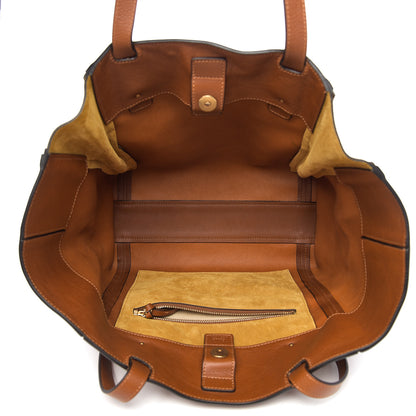 Chloe Smooth Calfskin Medium Milo Shopping Tote Caramel 4 of 8