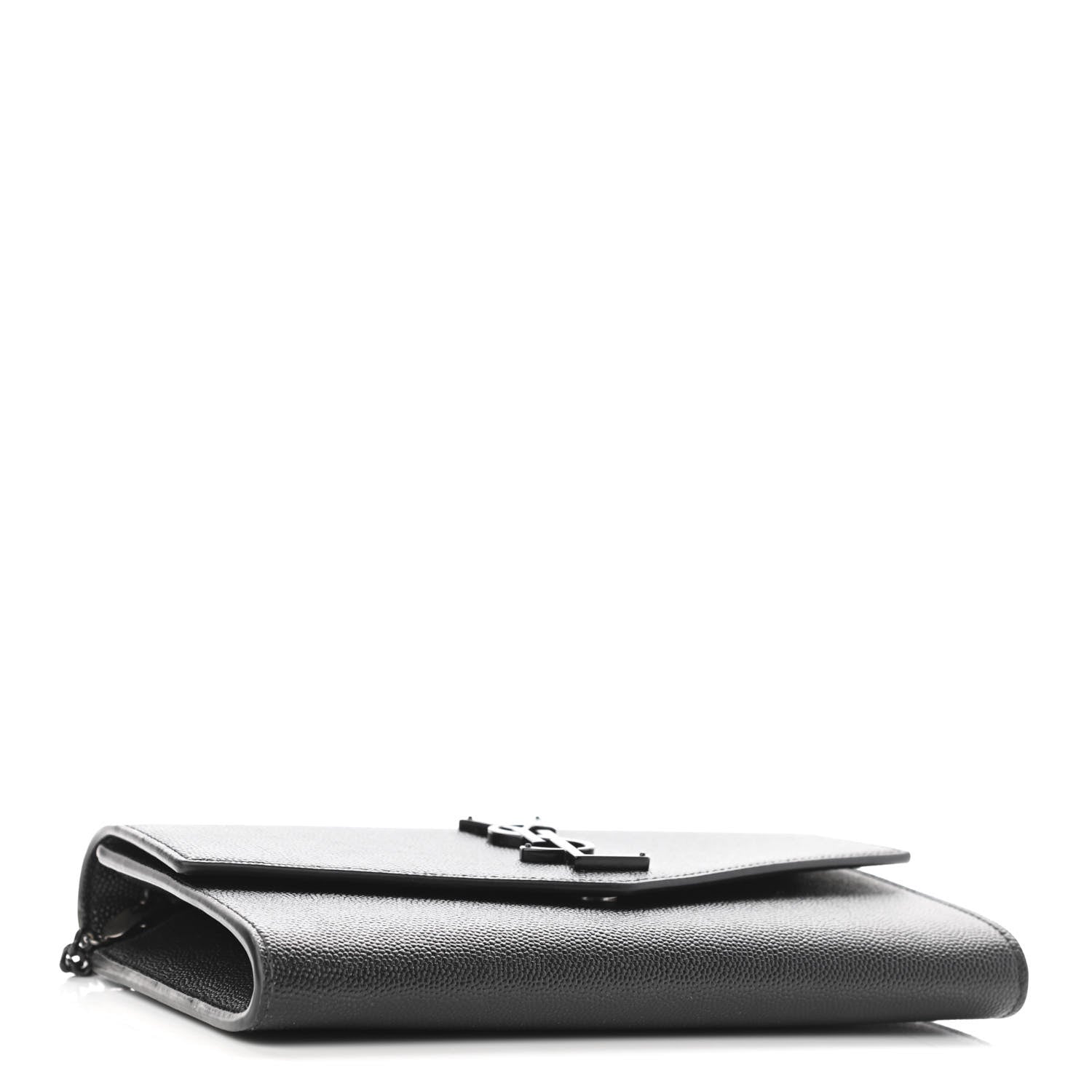 Saint Laurent Grain De Poudre Uptown Chain Wallet Black 5 of 10