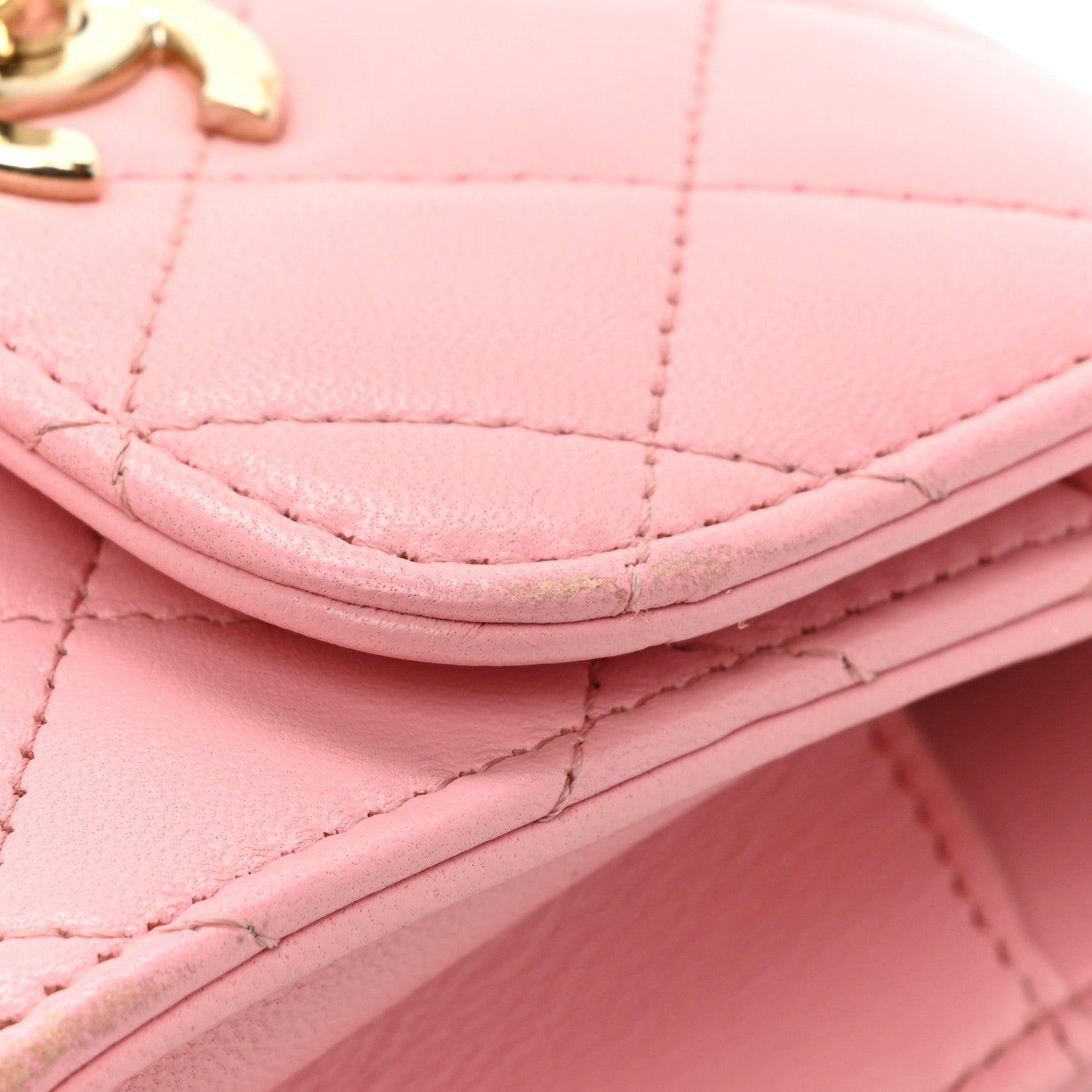 Chanel Lambskin Quilted Mini Trendy CC Clutch With Chain Pink 13 of 18