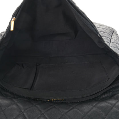 Chanel Calfskin Quilted XXL Travel Flap Bag Black 5 of 9