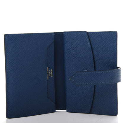 Hermes Epsom Mini Bearn Wallet Deep Bleu 5 of 7