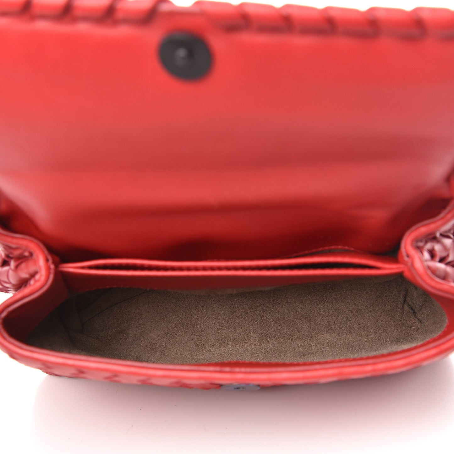 Nappa Intrecciato Baby Olimpia Shoulder Bag Vesuvio