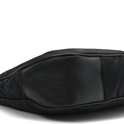 Prada Tessuto Nylon Shoulder Bag Black 7 of 10