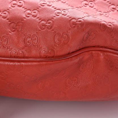 Gucci Guccissima Large Indy Top Handle Hobo Red 10 of 12
