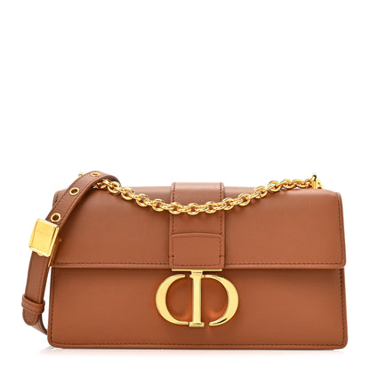 Christian Dior Grained Calfskin 30 Montaigne East West Chain Flap Bag Brown 1 of 12